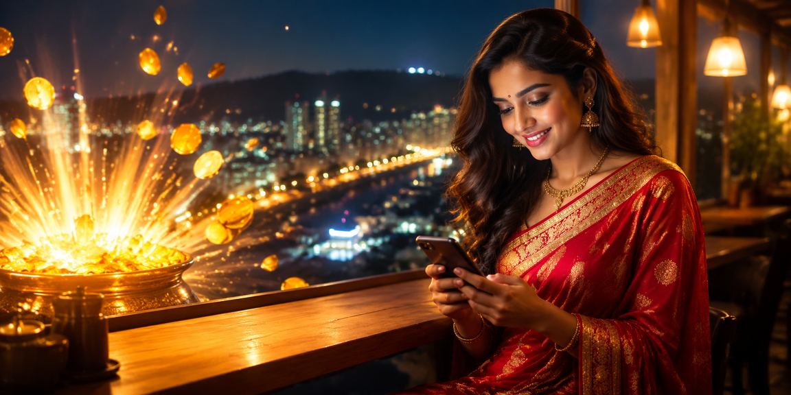 Nighttime casino ambience in Pune city